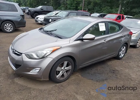 2013 Hyundai Elantra Gls Pzev из США, поврежденный, VIN 5NPDH4AE1DH206111